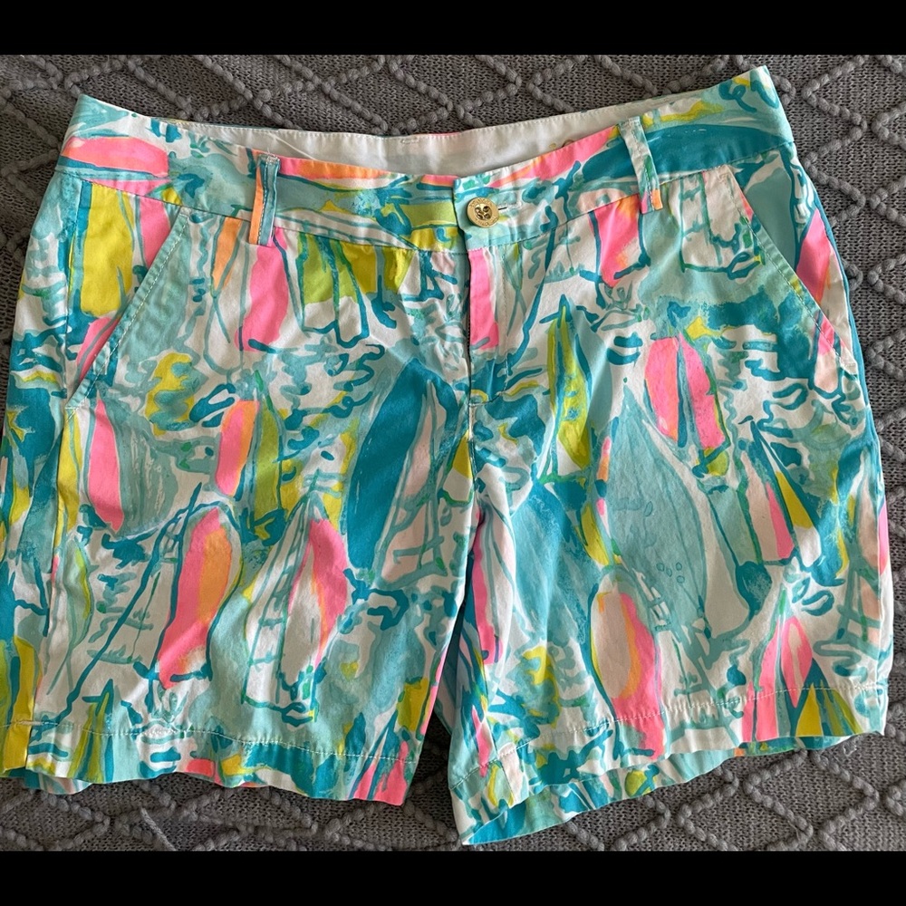 VGUC LILLY PULITZER JAYNE SHORTS BEACH AND BAE 10